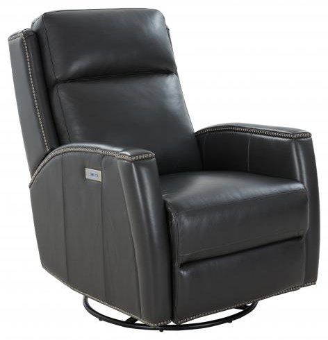 Barcalounger leather power glider recliner clearance with power adjustable headrest